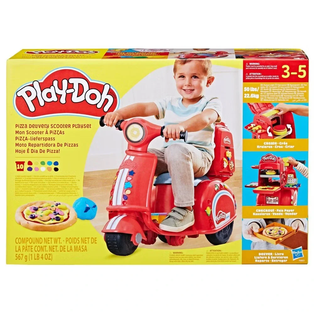 Play-Doh Pizza Delivery Scooter Playset,‎ Large Ride-On Play Toys, Ages 3-5 NEW